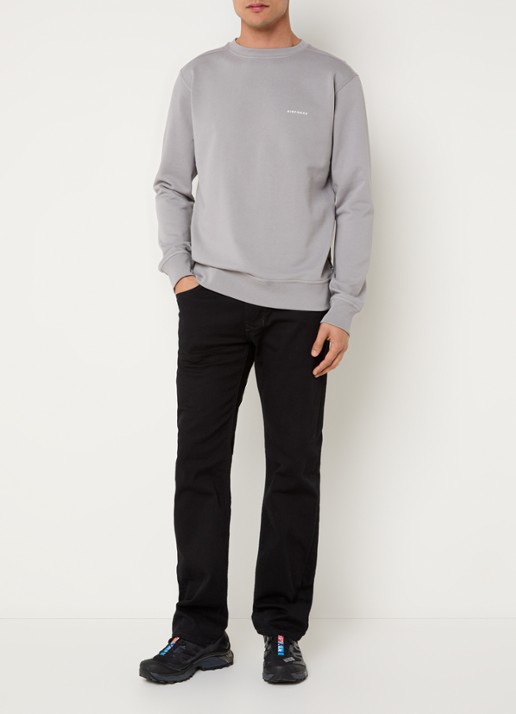 Airforce Sweater van  katoen met logo - voorkant 2 grijs