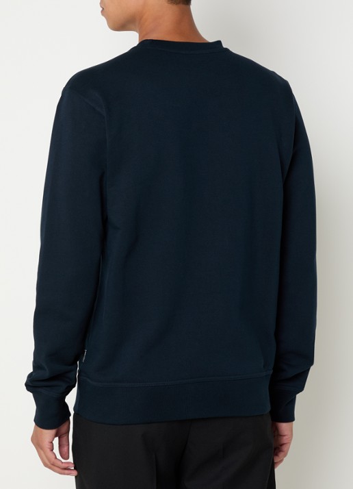 Airforce Sweater van  katoen met logo - achterkant 2 donkerblauw