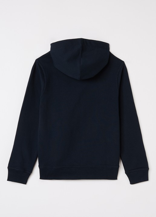 Airforce Sweatvest met logo - achterkant donkerblauw