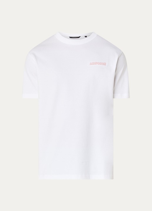Airforce T-shirt met borduring - voorkant 2 wit