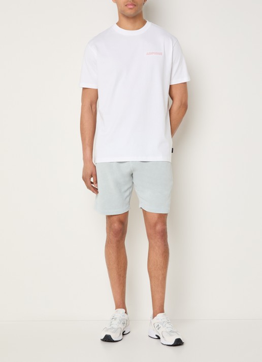 Airforce T-shirt met borduring - voorkant 3 wit