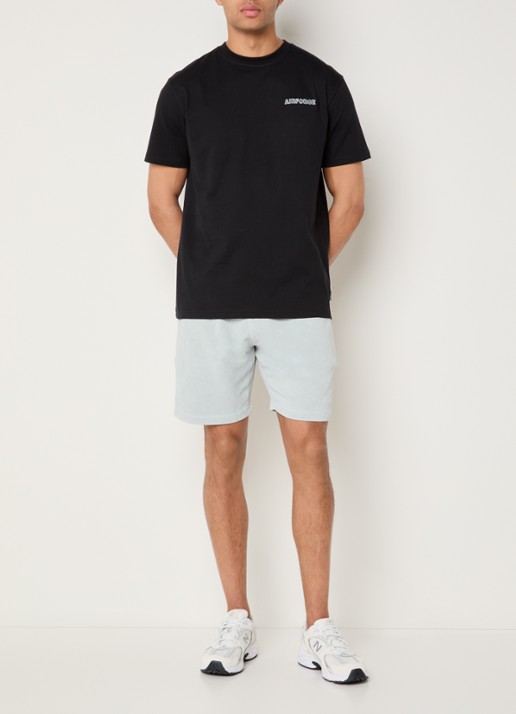 Airforce T-shirt met borduring - voorkant 2 zwart