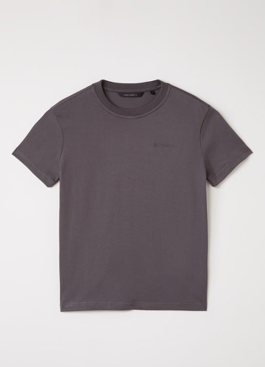 Airforce T-shirt met logo- en backprint