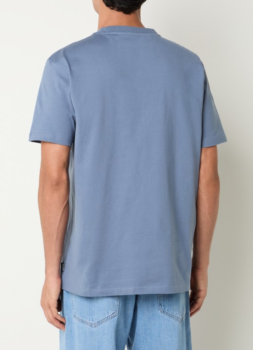 Airforce T-shirt met logo - achterkant 2 staalblauw