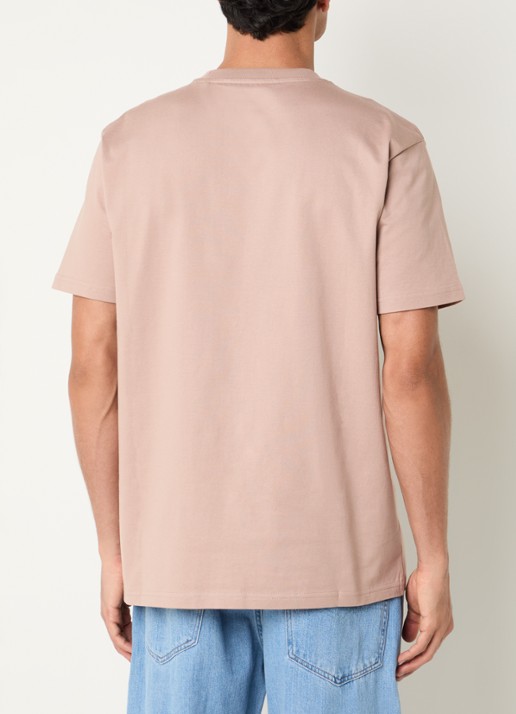 Airforce T-shirt met logo - achterkant 3 lichtbruin