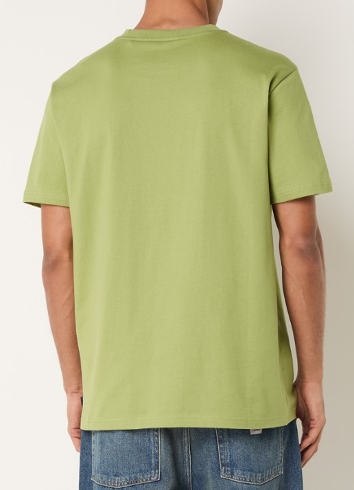 Airforce T-shirt met logo - achterkant 3 mosgroen