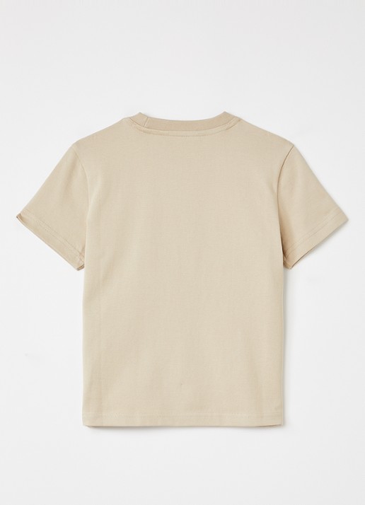 Airforce T-shirt met logo - voorkant 2 beige