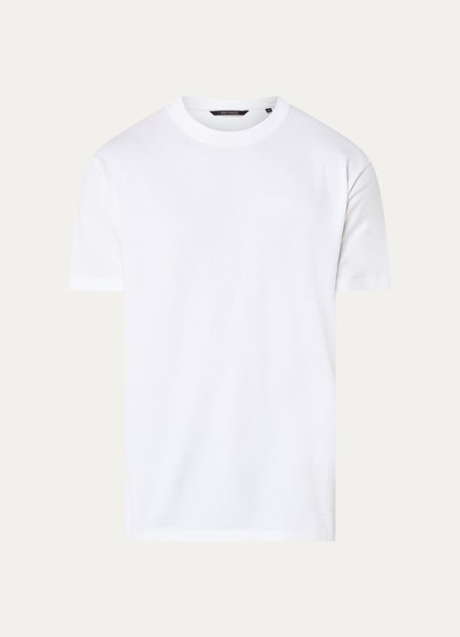 Airforce T-shirt met logoborduring - voorkant 2 wit