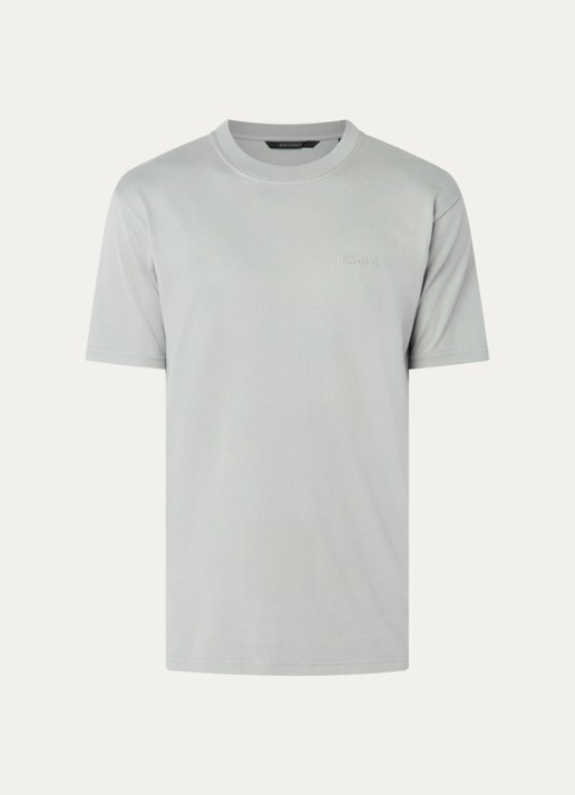 Airforce T-shirt met logoborduring - voorkant 2 grijs