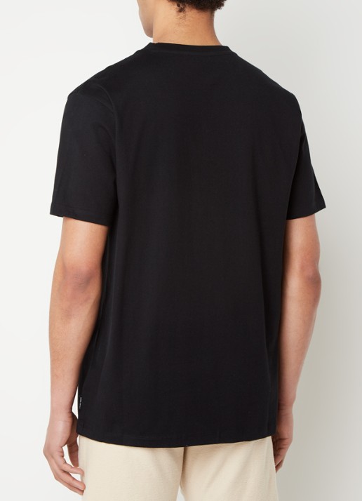 Airforce T-shirt van  katoen met logo - achterkant zwart