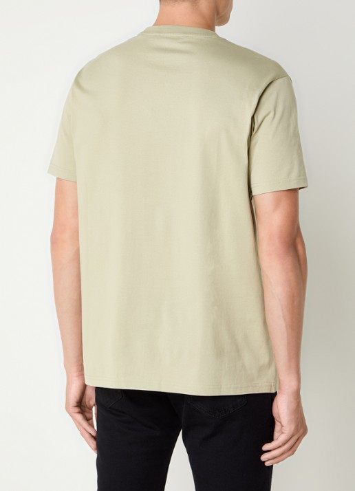 Airforce T-shirt van  katoen met logo - achterkant 2 lindegroen