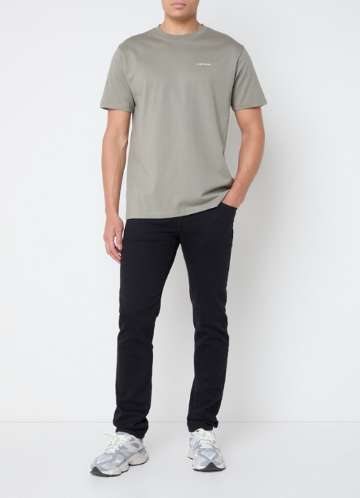 Airforce T-shirt van  katoen met logo - voorkant 4 legergroen