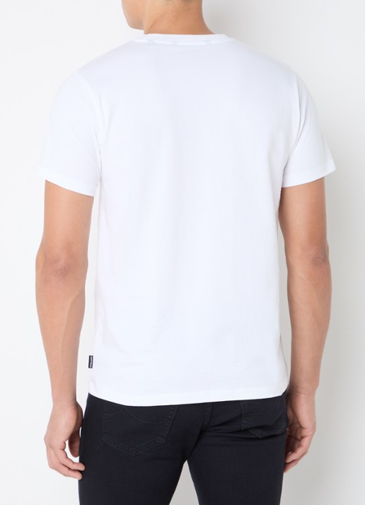 Airforce T-shirt van  katoen met logo - achterkant 4 wit
