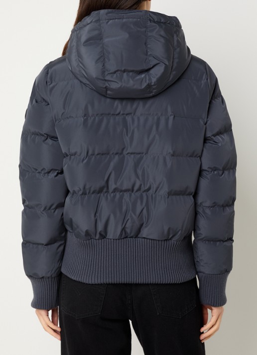 Airforce Taos gewatteerd jack met capuchon en ritszakken - achterkant 3 donkerblauw