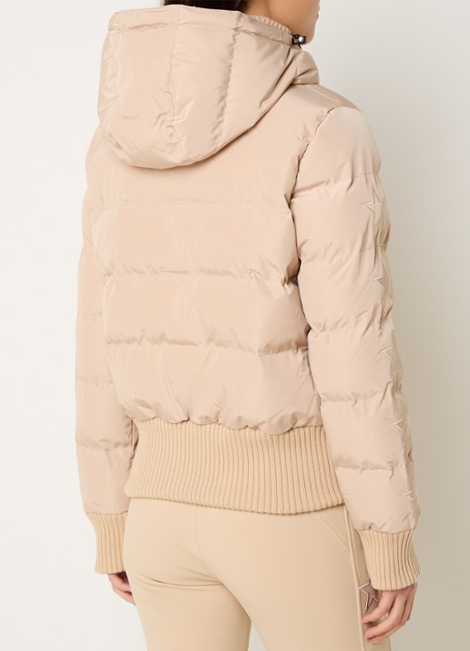 Airforce Taos ski-jas met ritszakken en capuchon - achterkant beige