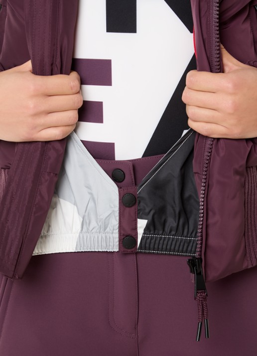 Airforce Taos ski-jas met ritszakken en capuchon - detail 6 aubergine