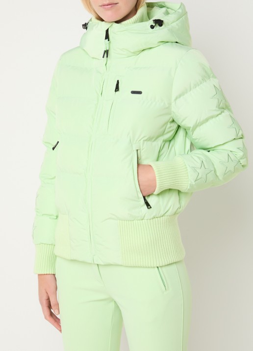 Airforce Taos ski-jas met ritszakken en capuchon - detail 4 lindegroen
