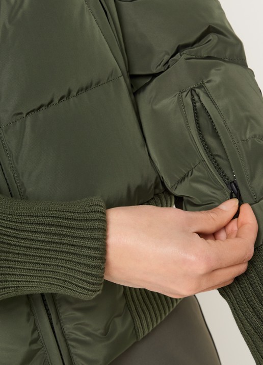 Airforce Taos ski-jas met ritszakken en capuchon - detail 5 bronsgroen