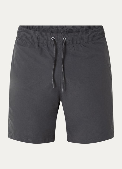 Airforce Zwemshorts met logo en steekzakken - voorkant 3 antraciet