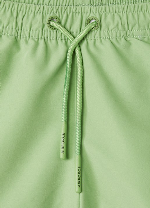 Airforce Zwemshorts met logo - detail groen