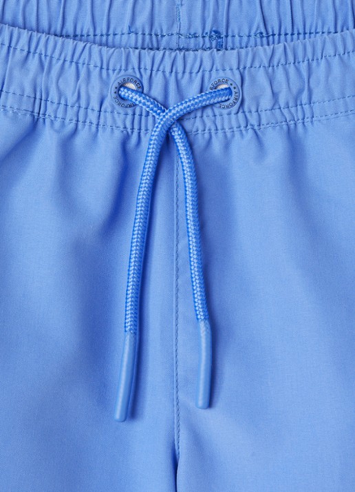 Airforce Zwemshorts met logo - detail 3 lichtblauw