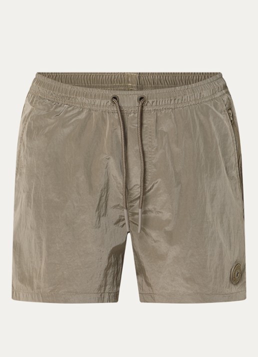 Airforce Zwemshorts met logo - voorkant 3 taupe