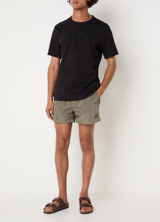 Airforce Zwemshorts met logo - voorkant 4 taupe