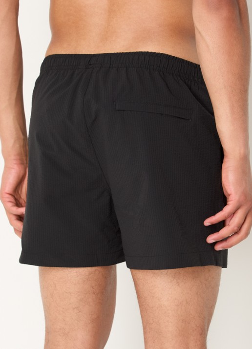Airforce Zwemshorts met structuur en logo - achterkant 4 zwart