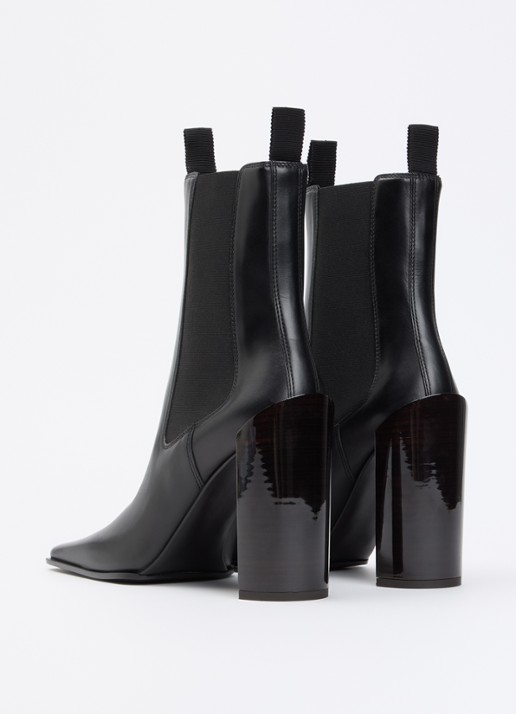 Alaïa Chelsea boot van kalfsleer  - achterkant 4 zwart
