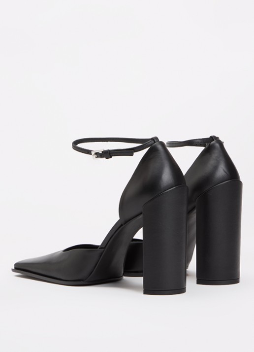 Alaïa D'Orsay sandelette van kalfsleer - achterkant zwart