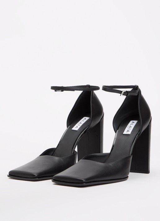 Alaïa D'Orsay sandelette van kalfsleer - detail 4 zwart