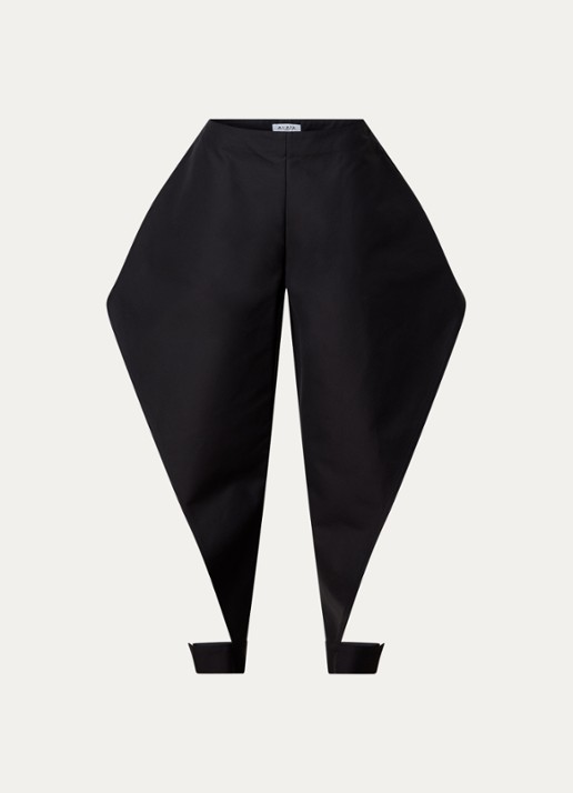 Alaïa High waist loose fit broek met cut-out detail - voorkant zwart