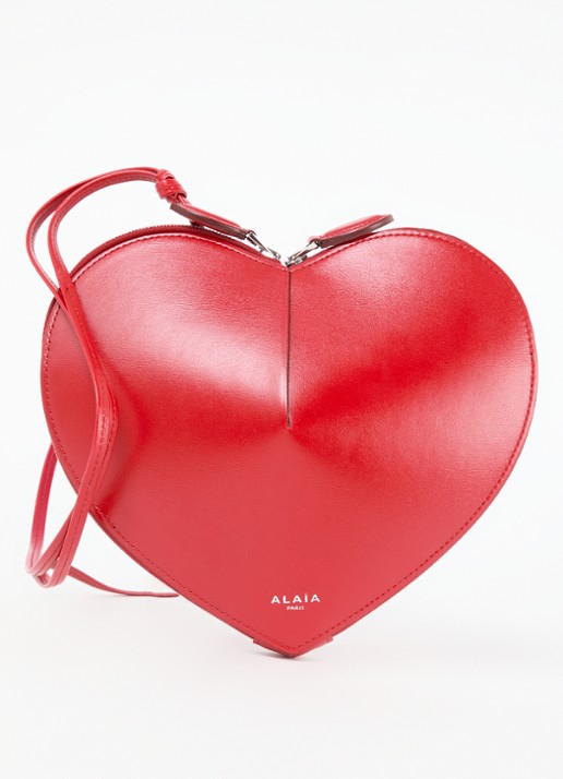Alaïa Le Coeur crossbodytas van kalfsleer 