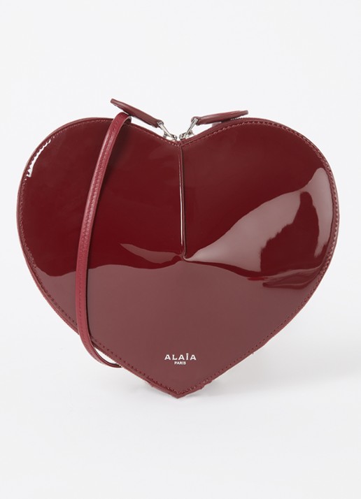 Alaïa Le Coeur crossbodytas van kalfsleer