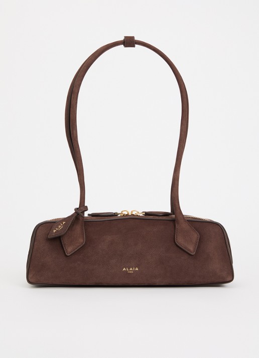 Alaïa Le Teckel S schoudertas van nubuck