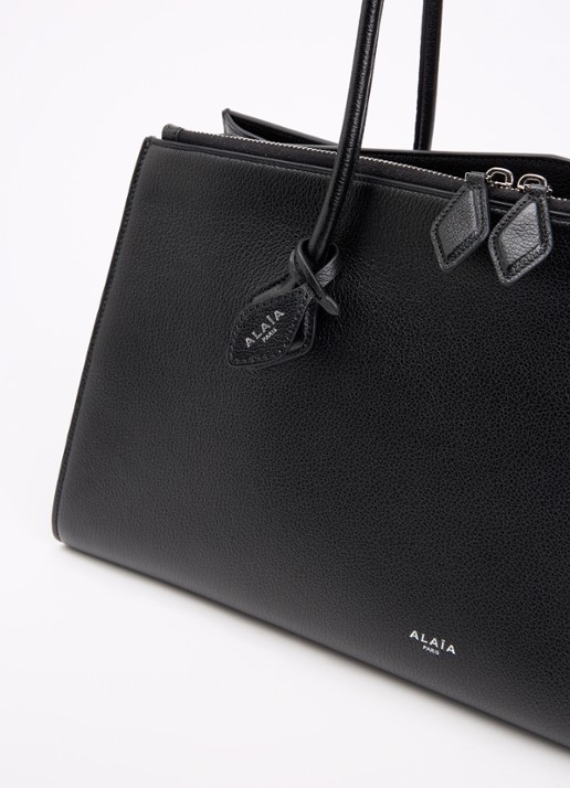 Alaïa Le Teckel shopper van kalfsleer - detail 6 zwart