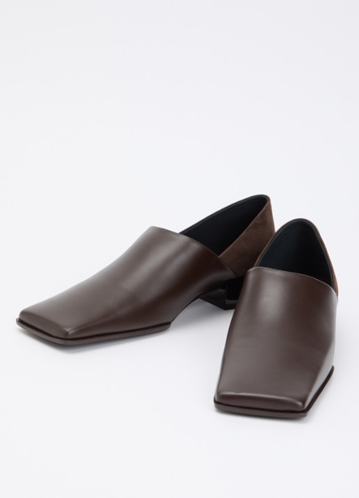 Alaïa Loafer van kalfsleer - detail 3 donkerbruin