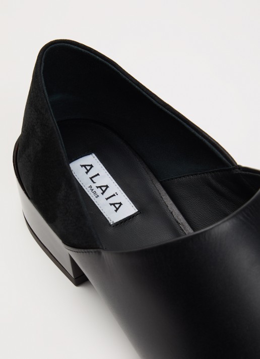 Alaïa Loafer van kalfsleer - detail 5 zwart
