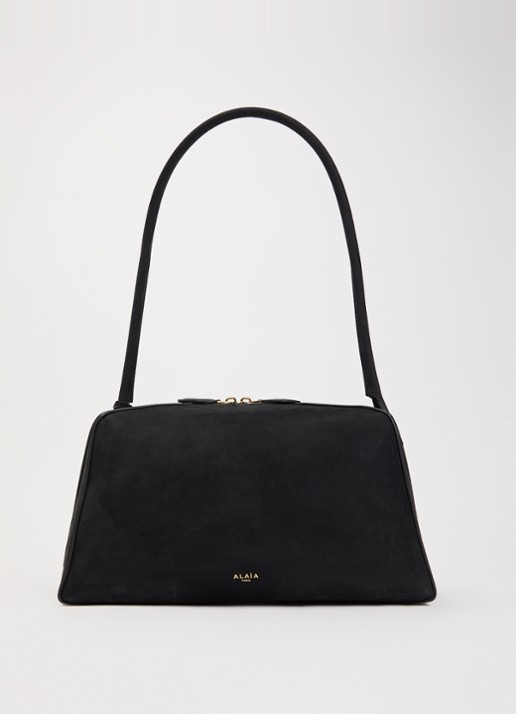 Alaïa Medium Bowling schoudertas van leer - voorkant 5 zwart