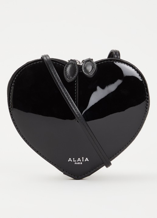 Alaïa Mini Le Coeur crossbodytas van kalfsleer met lakfinish