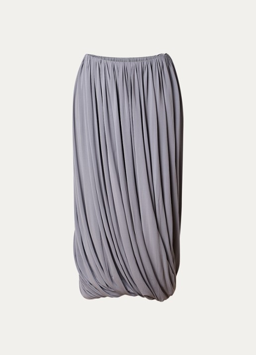 Alaïa twisted midi rok met plooien