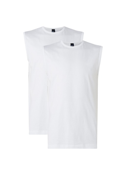 Alan Red Montana tanktop met ronde hals in 2-pack