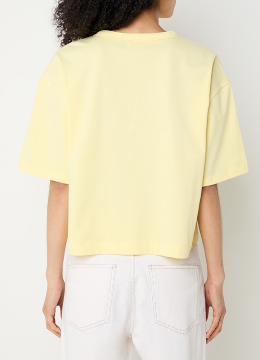 alchemist Ashley T-shirt met borstzak - achterkant geel