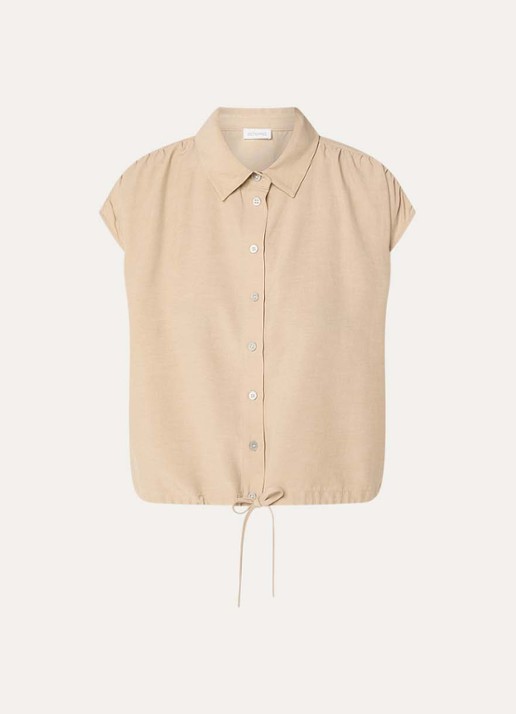alchemist Flora blouse met kraag - voorkant 3 beige