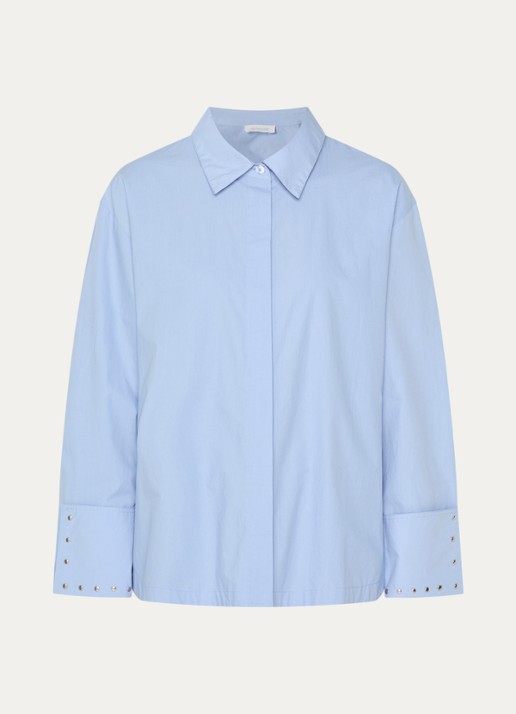 alchemist Isabel blouse met studs - voorkant 2 blauwgrijs