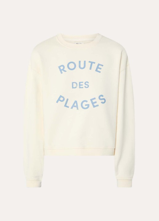 alchemist Isla sweater met print - voorkant 2 lichtgeel