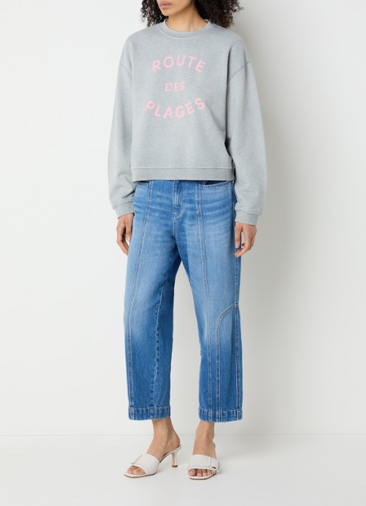 alchemist Isla sweater met print - voorkant 3 grijsmele