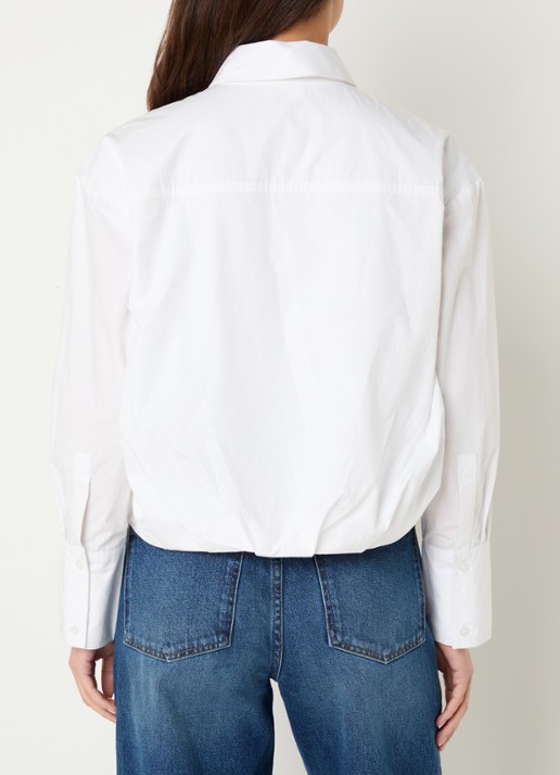 alchemist Jagger blouse met borstzakken en plooidetail - achterkant 4 wit