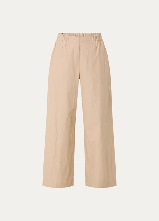 alchemist Mid waist wide fit joggingbroek met steekzakken - voorkant 3 beige