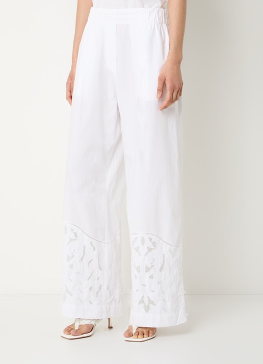 alchemist Moonflower high waist loose fit pantalon met broderie